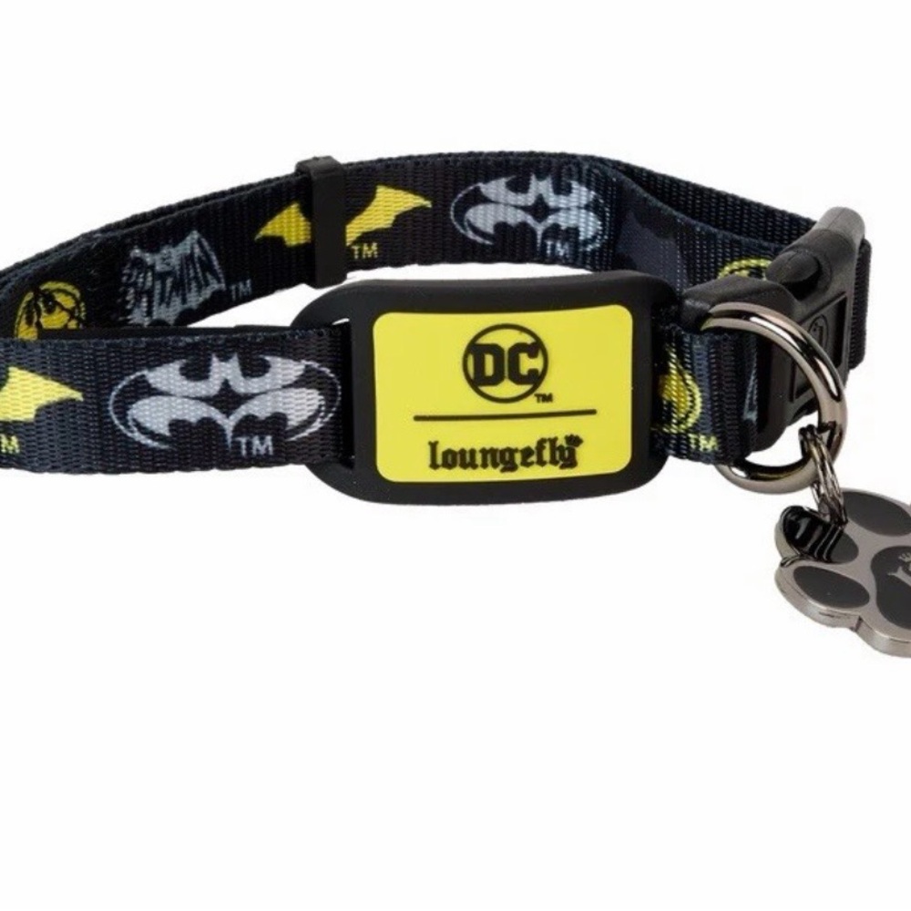 Loungefly Batman Dog Leash & Collar Set - Medium Size Adjustable Pet Accessories